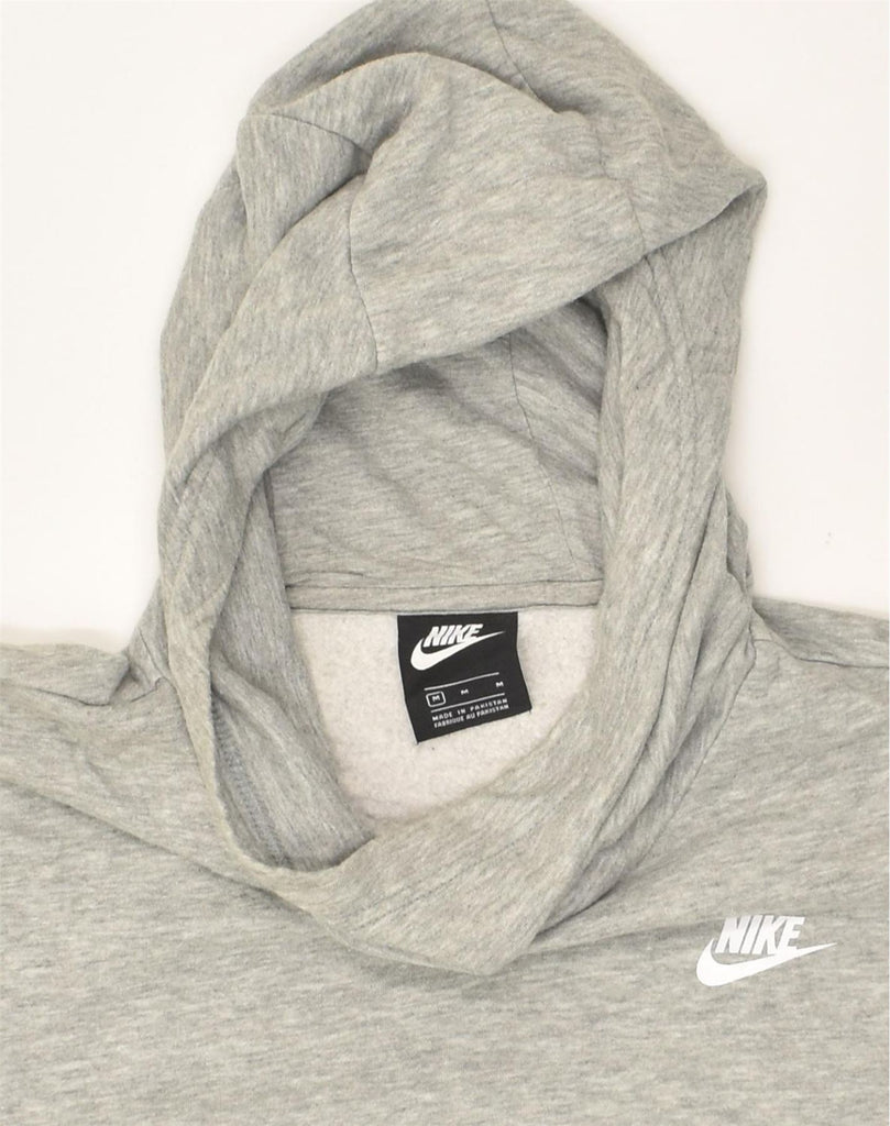 NIKE Womens Hoodie Jumper Medium Grey Cotton | Vintage Nike | Thrift | Second-Hand Nike | Used Clothing | Messina Hembry 