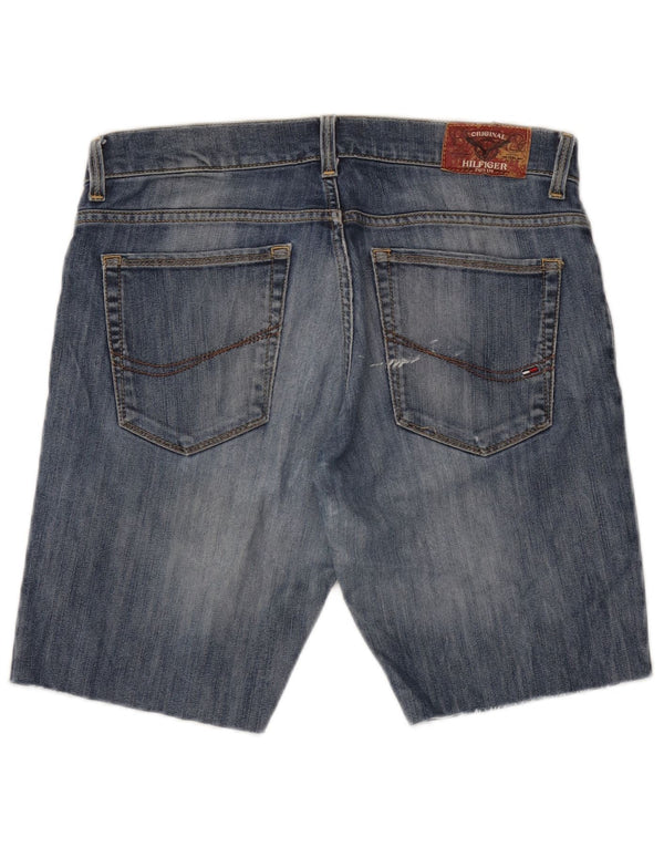 Tommy Hilfiger Womens Denim Shorts W34 Large Blue