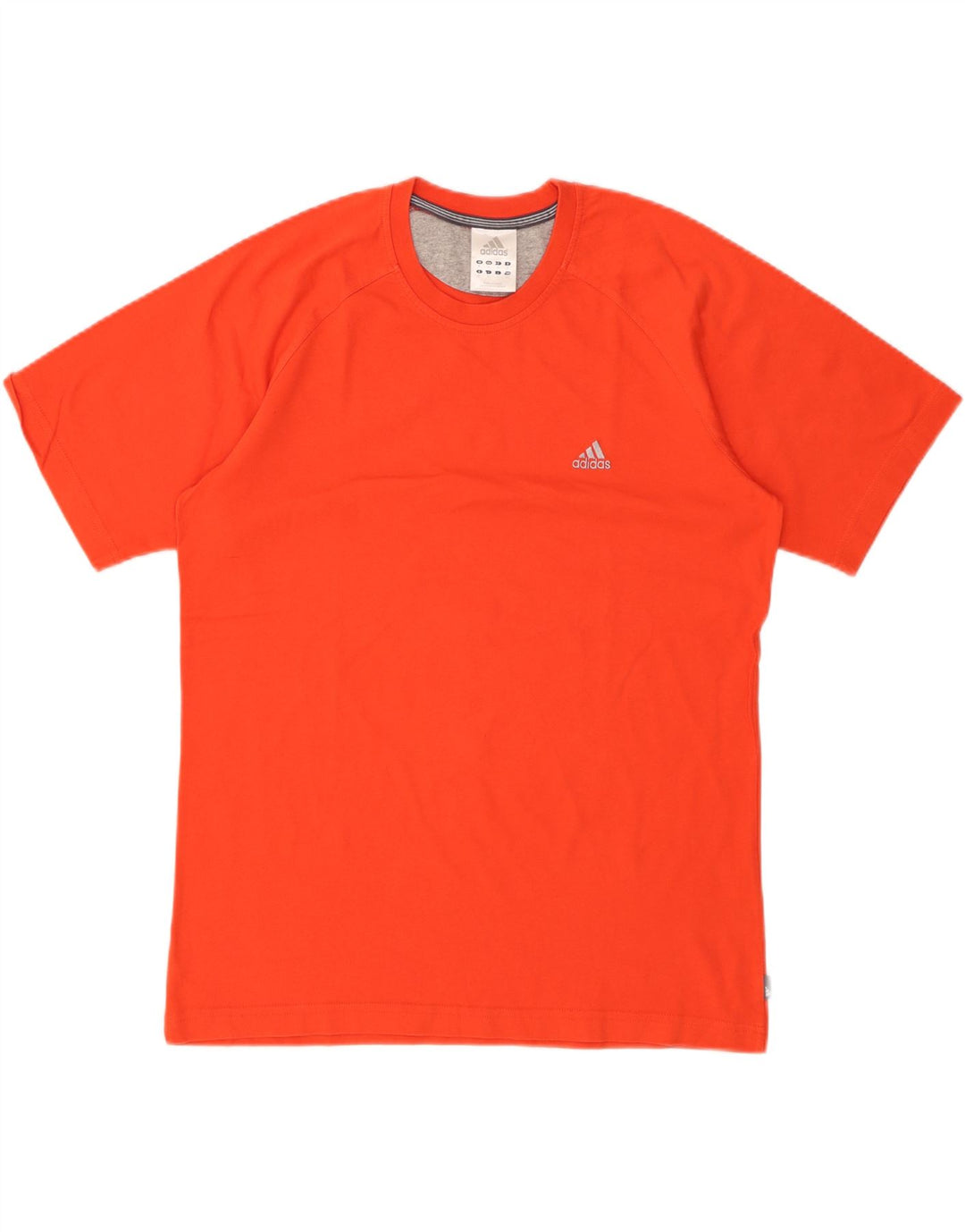 ADIDAS Mens T-Shirt Top Medium Orange Cotton