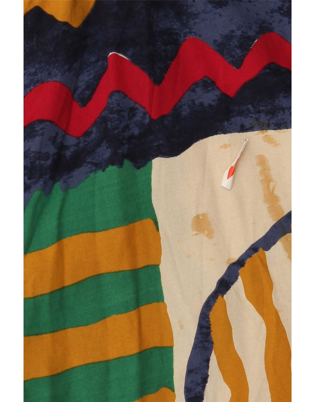 Vintage Womens Short Sleeve Shirt Blouse UK 14 Medium Multicoloured