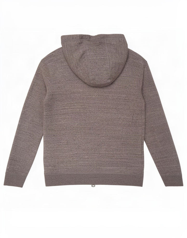 Jack Wills Mens Zip Hoodie Sweater Medium Grey Flecked Cotton