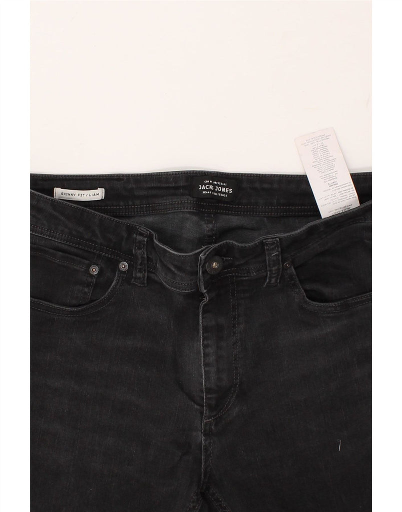 JACK & JONES Womens Liam Skinny Jeans W32 L34  Black Cotton | Vintage Jack & Jones | Thrift | Second-Hand Jack & Jones | Used Clothing | Messina Hembry 