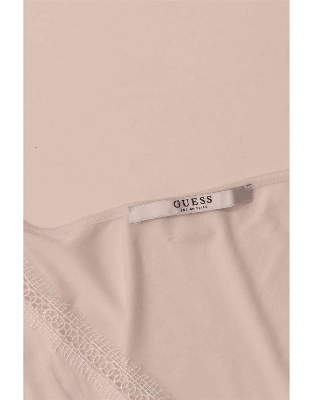 Guess Womens Sleeveless Blouse Top UK 12 Medium White