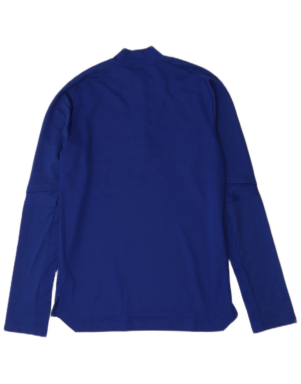 Adidas Mens Irish Football Zip Neck Pullover Tracksuit Top Small Blue