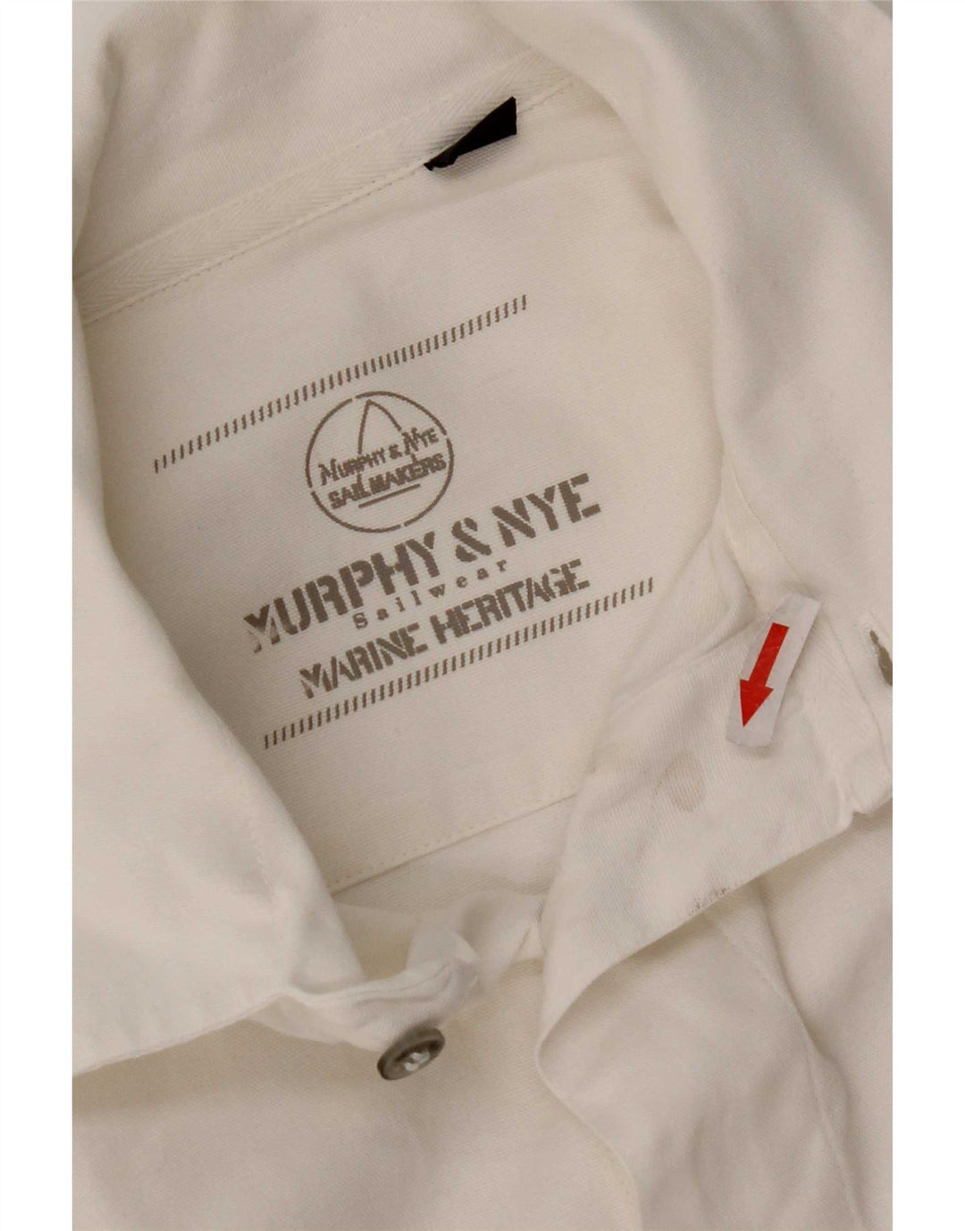 Murphy & Nye Mens Short Sleeve Shirt Large White Cotton