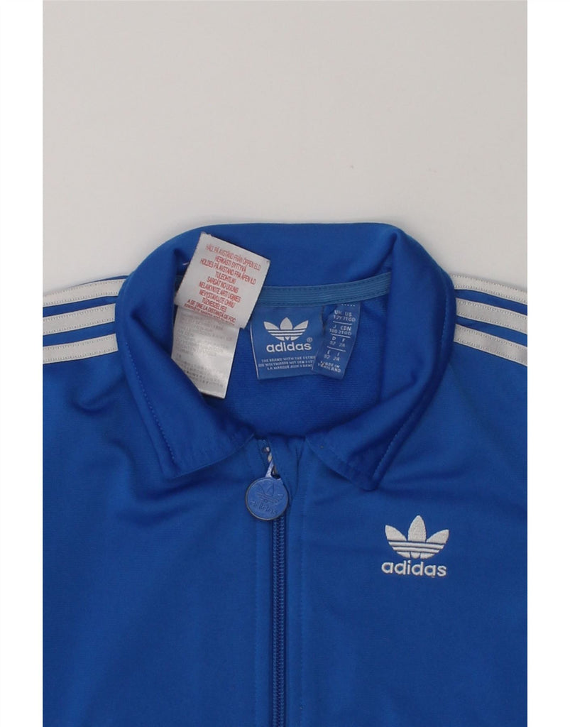 ADIDAS Baby Boys Graphic Tracksuit Top Jacket 18-24 Months Blue Polyester | Vintage Adidas | Thrift | Second-Hand Adidas | Used Clothing | Messina Hembry 