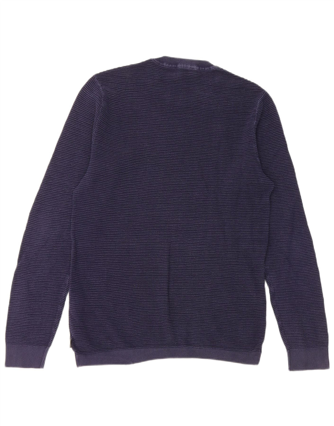 Jack & Jones Mens Crew Neck Jumper Sweater Small Navy Blue Pinstripe