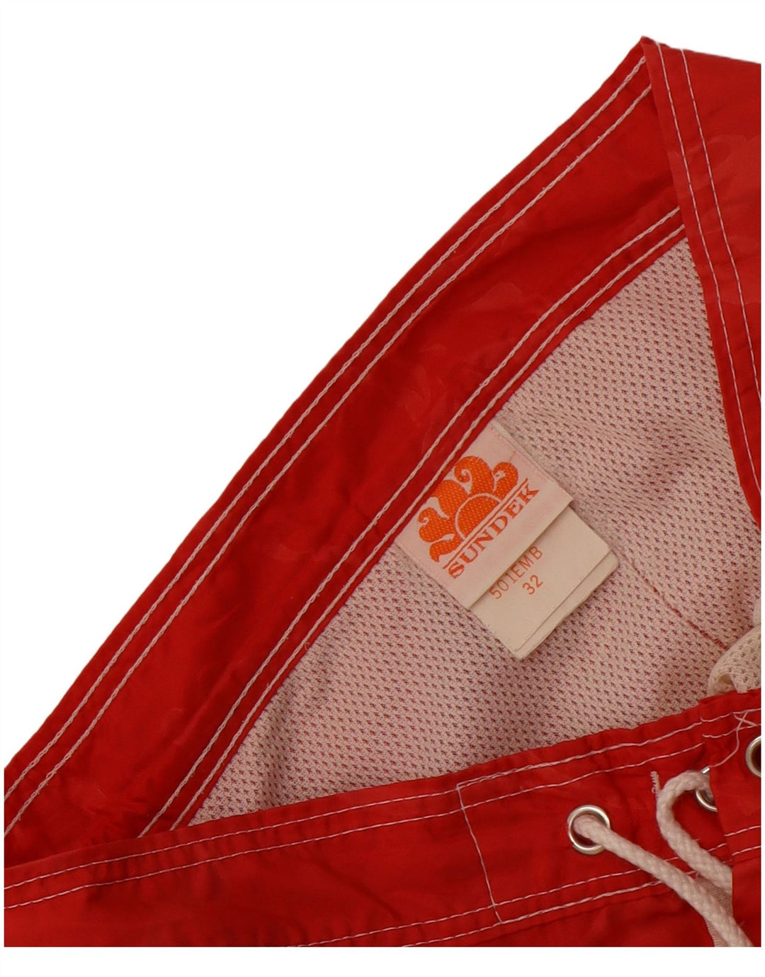 Sundek Mens Swimming Shorts Medium Red Floral Nylon