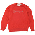 Champion Mens Graphic Sweatshirt Jumper Large Red Cotton