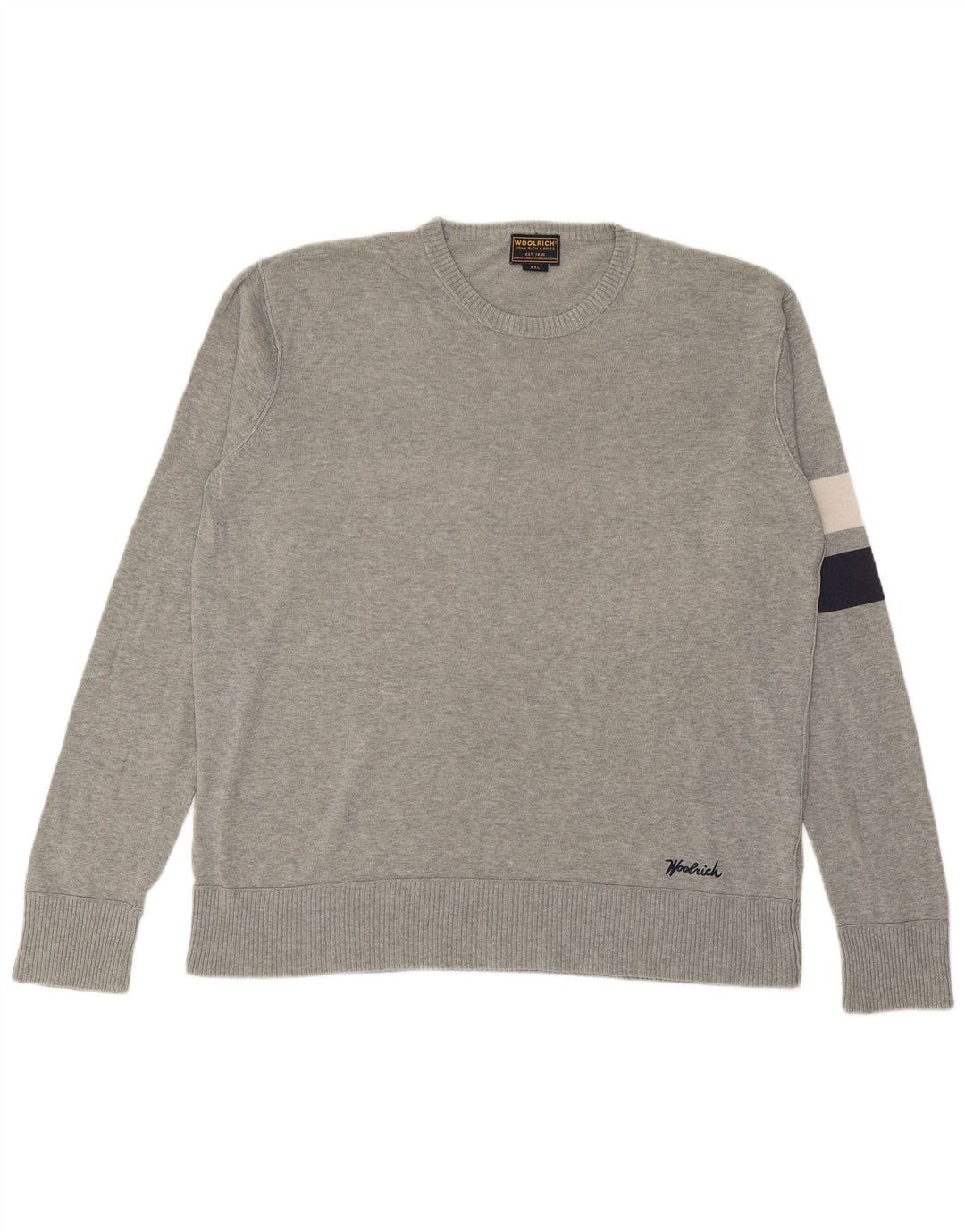 WOOLRICH Mens Crew Neck Jumper Sweater 2XL Grey