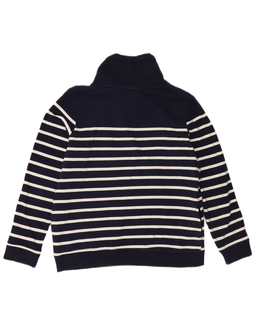 JOULES Womens Oversized Sweatshirt Jumper UK 10 Small  Navy Blue Striped