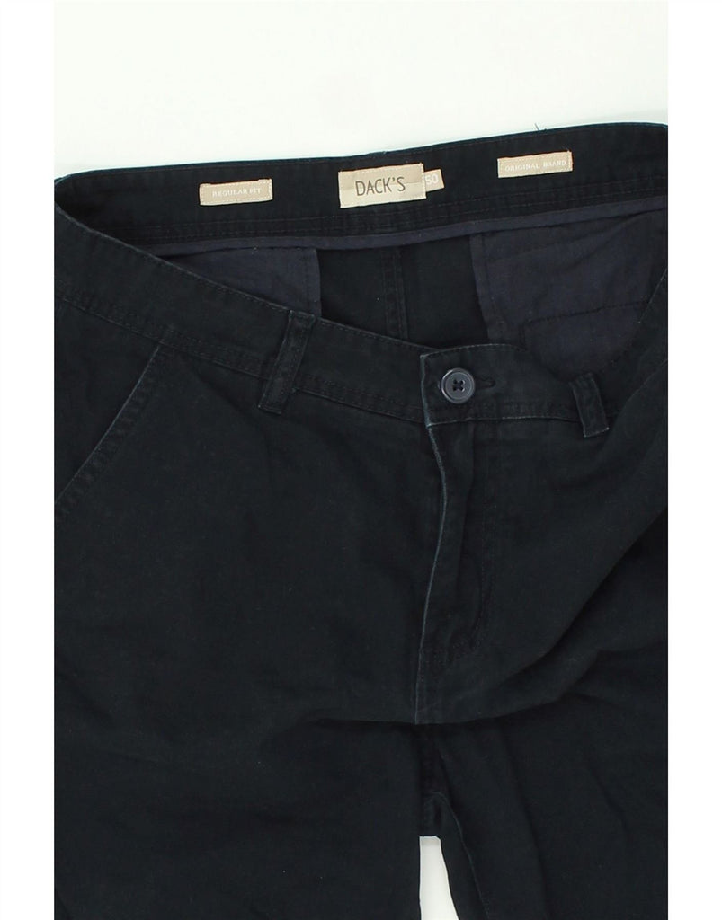 DACK'S Mens Regular Fit Chino Shorts IT 50 Large W32  Navy Blue Cotton Vintage Dack's and Second-Hand Dack's from Messina Hembry 