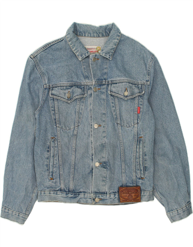 RAYBEST Mens Denim Jacket UK 40 Large Blue | Vintage Raybest | Thrift | Second-Hand Raybest | Used Clothing | Messina Hembry 