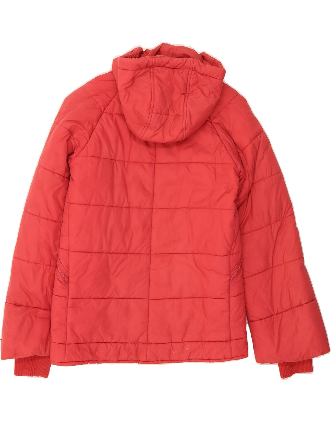 DIESEL Womens Hooded Padded Jacket UK 14 Medium Pink Nylon Vintage Diesel and Second-Hand Diesel from Messina Hembry 