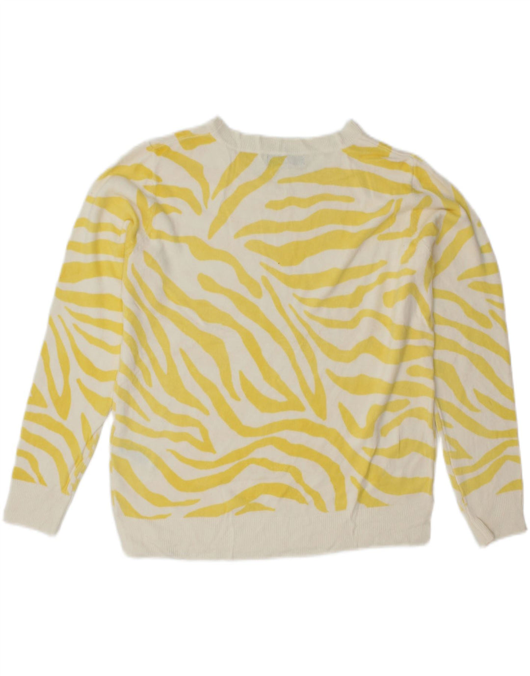 MARKS & SPENCER Womens Boat Neck Jumper Sweater UK 14 Large Yellow