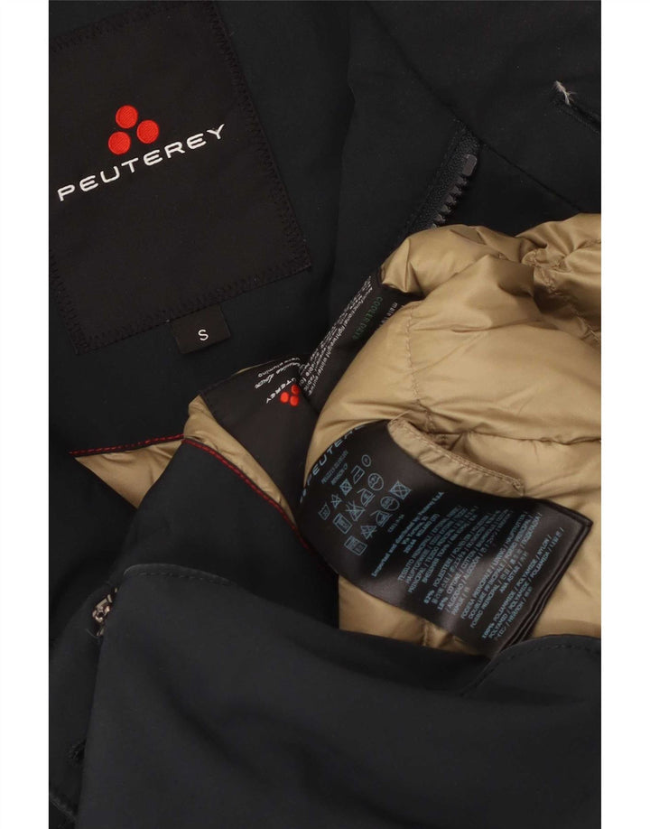 PEUTEREY Mens Padded Jacket UK 36 Small Navy Blue Polyester