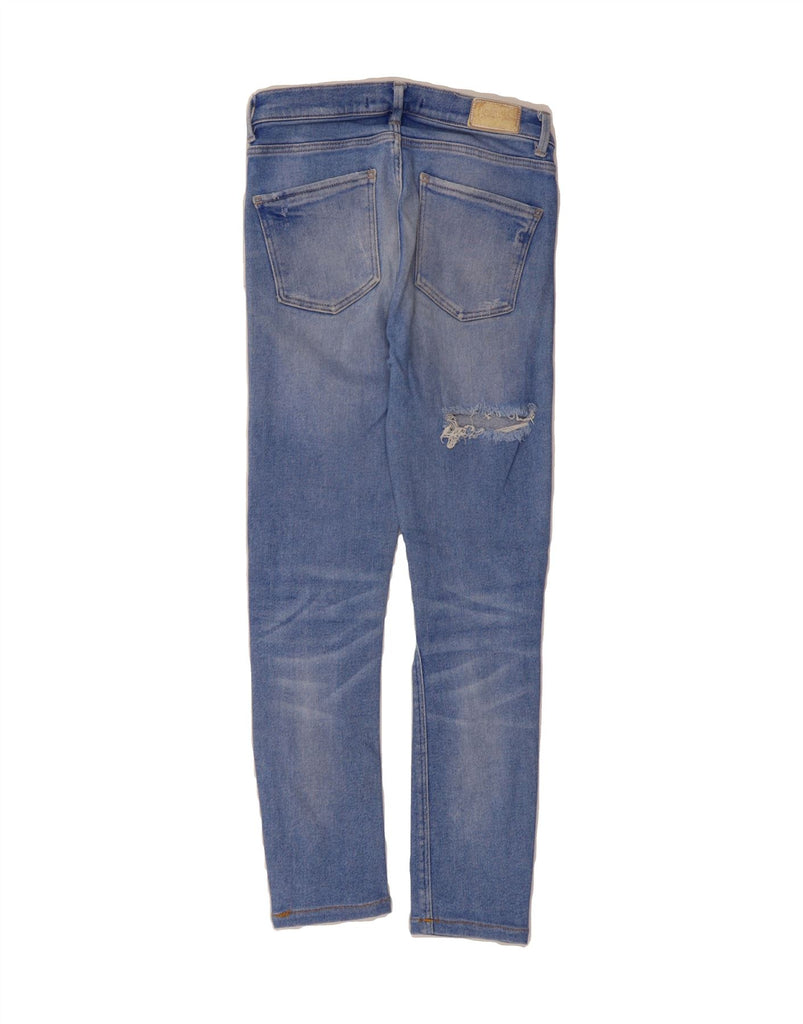 ZARA Womens Distressed Cropped Jeans EU 38 Medium W28 L25 Blue Vintage Zara and Second-Hand Zara from Messina Hembry 