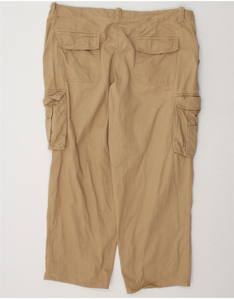 IZOD Mens Straight Cargo Trousers W40 L30 Beige Cotton Vintage Izod and Second-Hand Izod from Messina Hembry 