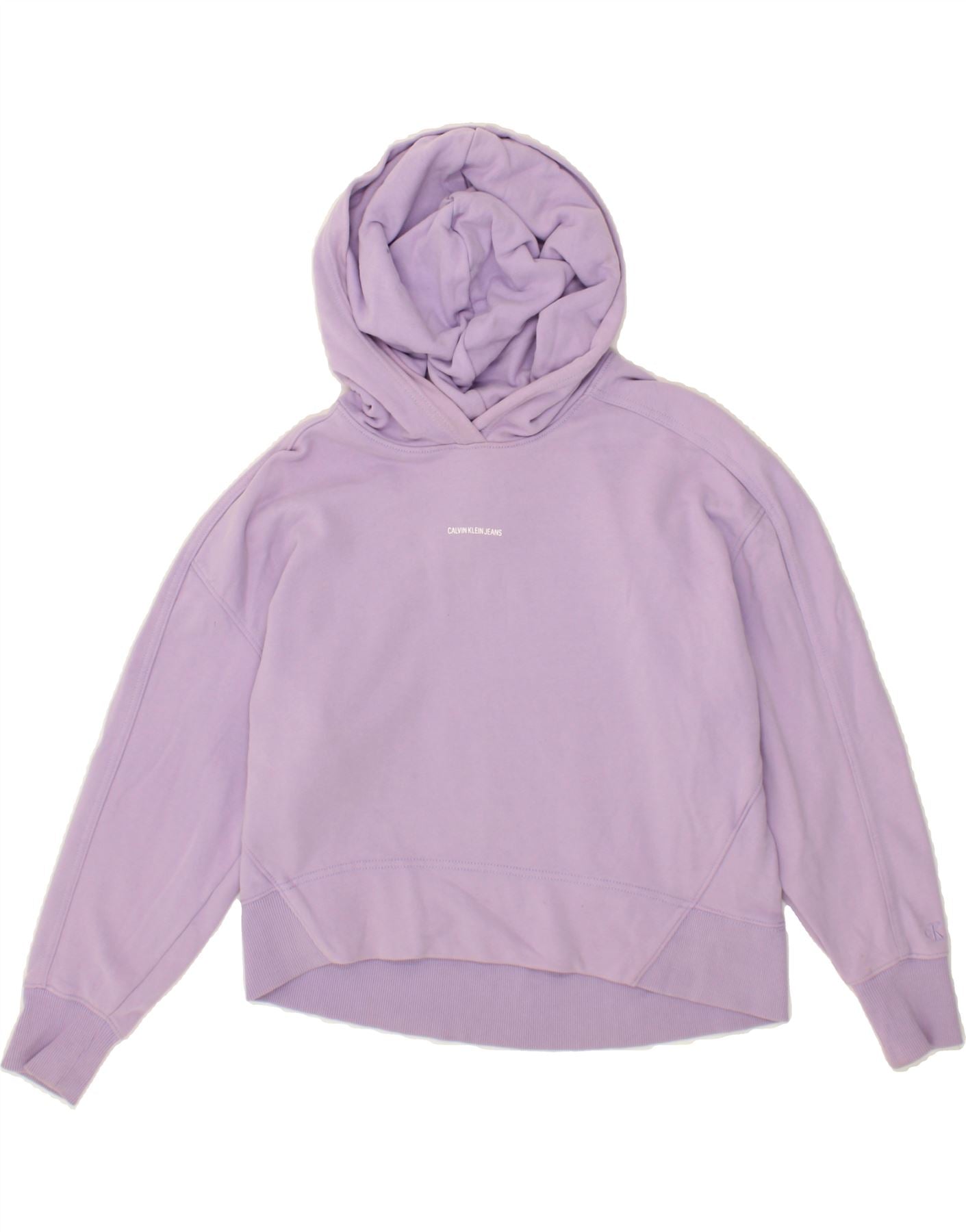 CALVIN KLEIN JEANS Womens Oversized Hoodie Jumper UK 10 Small