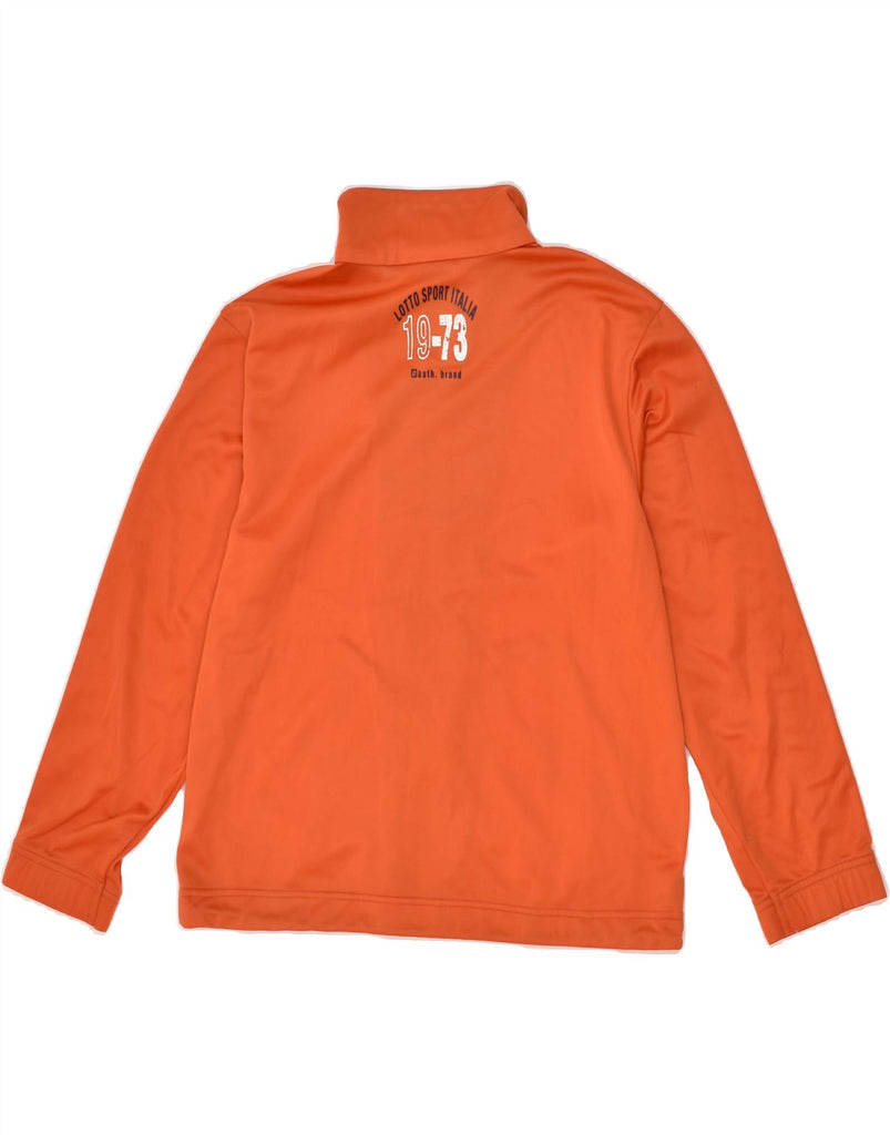 LOTTO Boys Graphic Tracksuit Top Jacket 13-14 Years Orange Polyester | Vintage Lotto | Thrift | Second-Hand Lotto | Used Clothing | Messina Hembry 