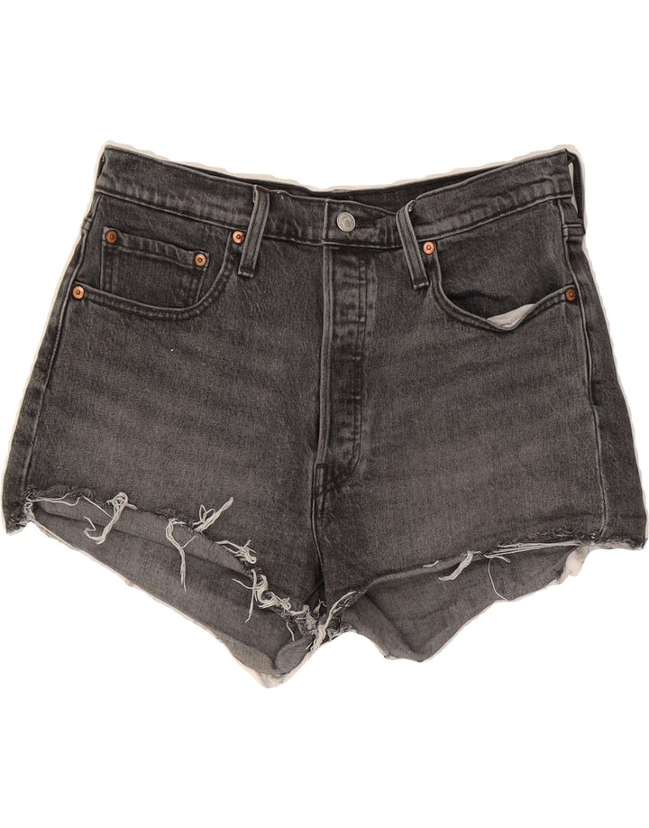 LEVI'S Womens 501 Denim Shorts W31 Medium Grey Cotton Vintage Levi's and Second-Hand Levi's from Messina Hembry 