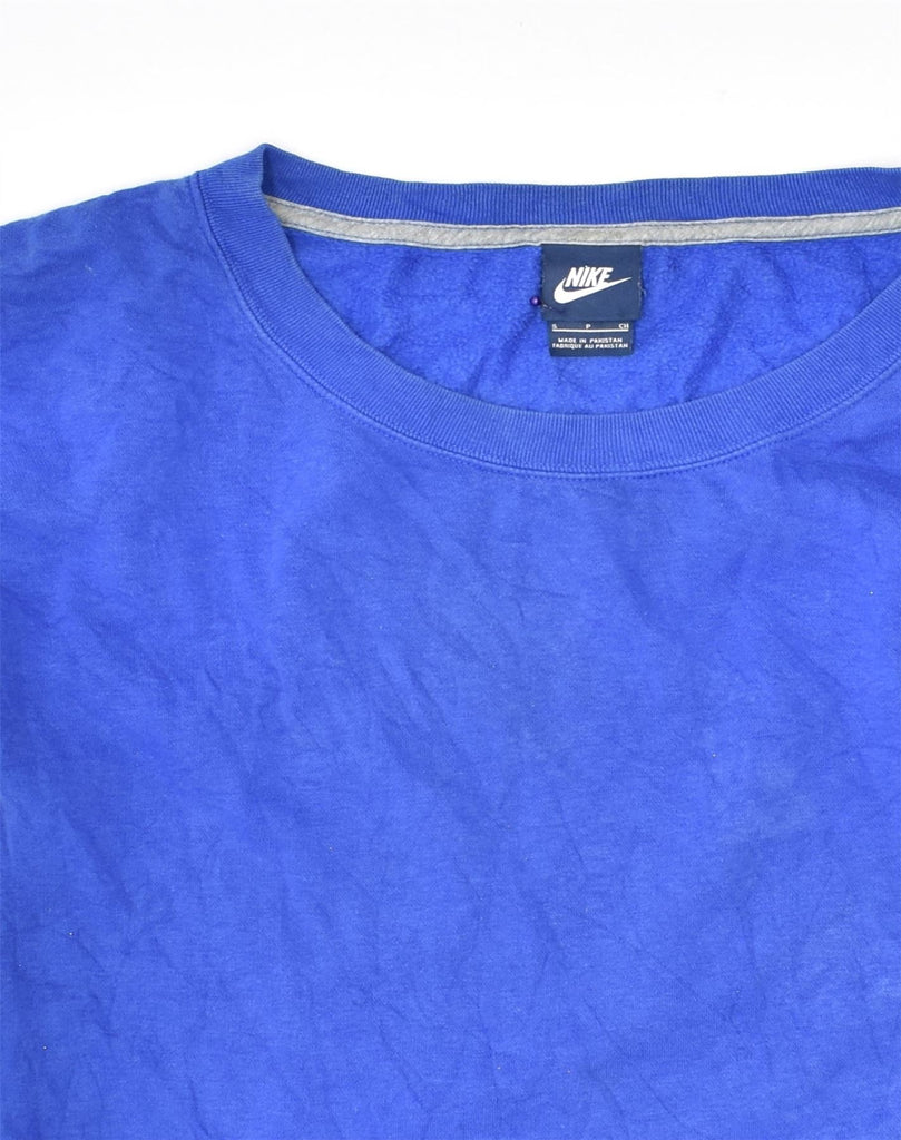 NIKE Mens Sweatshirt Jumper Small Blue Cotton | Vintage Nike | Thrift | Second-Hand Nike | Used Clothing | Messina Hembry 