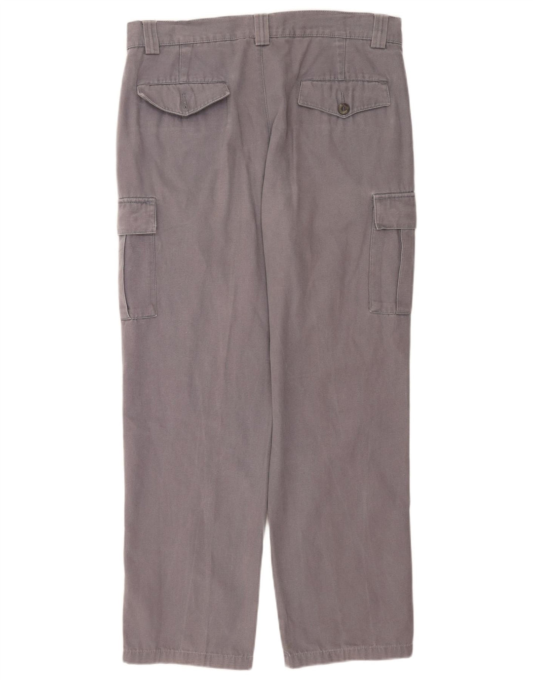 Rifle Mens Straight Cargo Trousers W36 L34 Grey Cotton