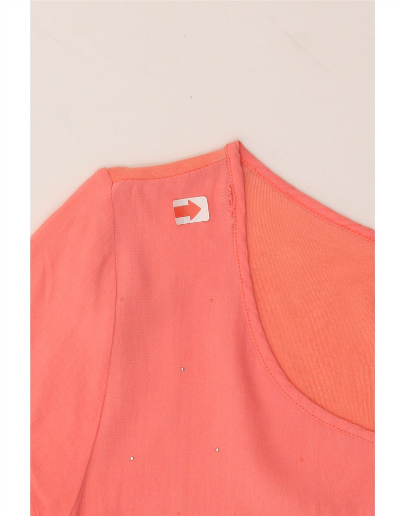 MASSIMO DUTTI Womens Blouse Top UK 14 Medium Orange Vintage Massimo Dutti and Second-Hand Massimo Dutti from Messina Hembry 