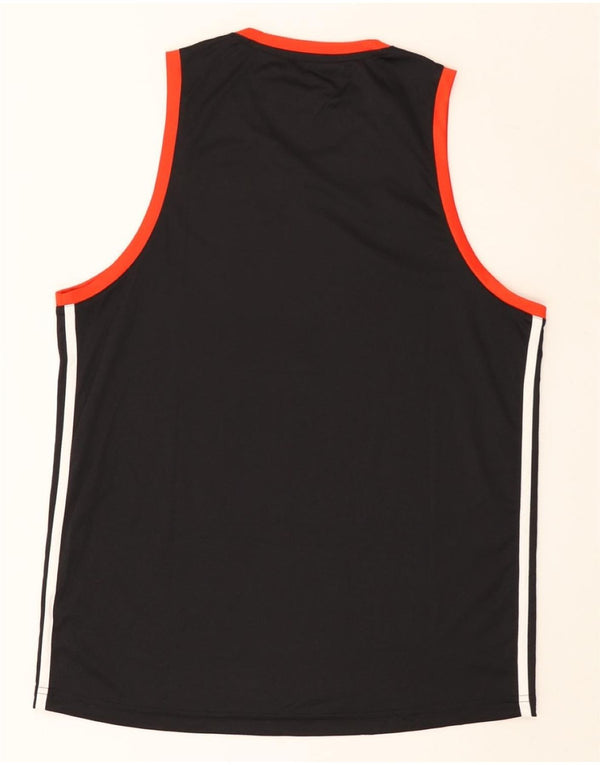 ADIDAS Mens Carp Vest Top Large Black Colourblock
