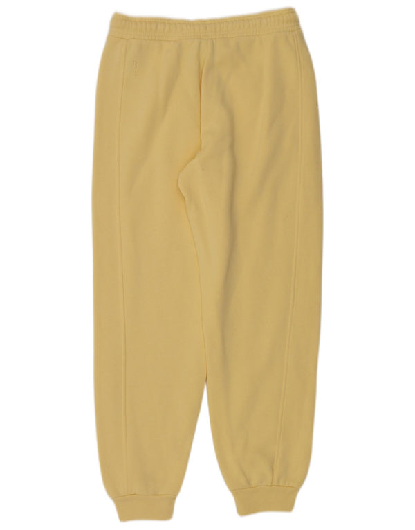 Adidas Womens Tracksuit Trousers Joggers UK 8/10 Small Yellow Cotton