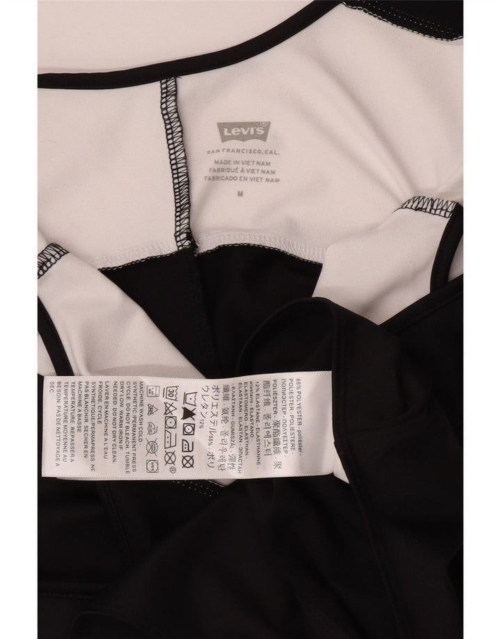 Levi's Womens Graphic Bodysuit UK 12 Medium Black Colourblock Polyester