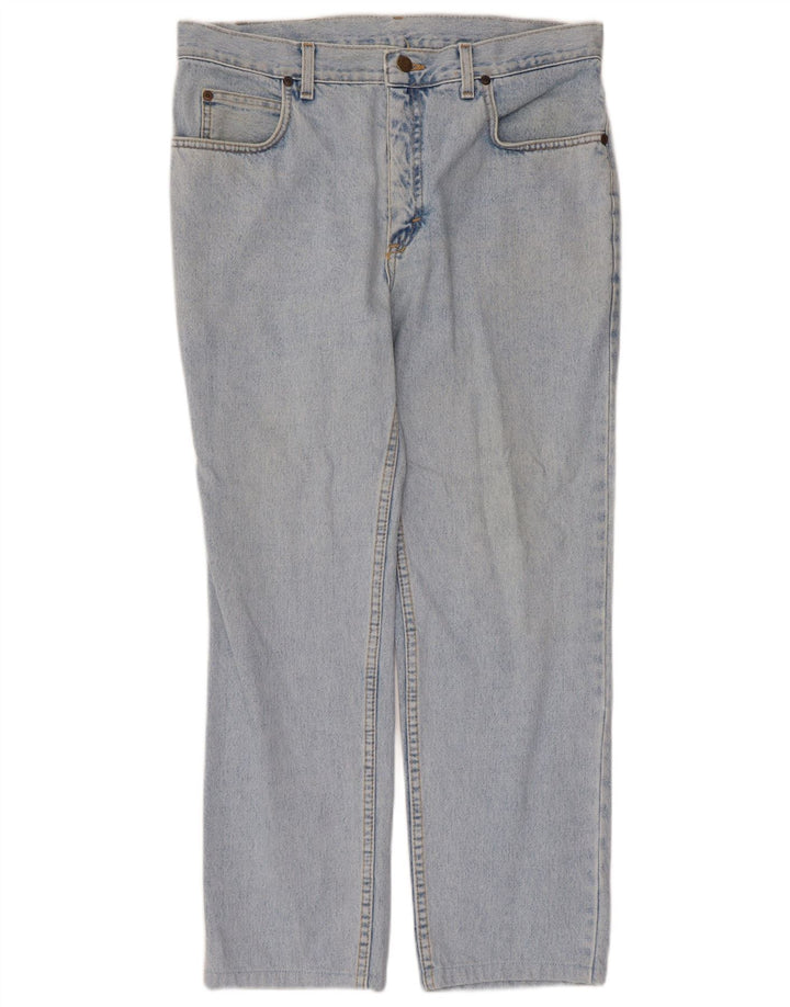 Lee Womens Straight Jeans W34 L26 Blue Cotton