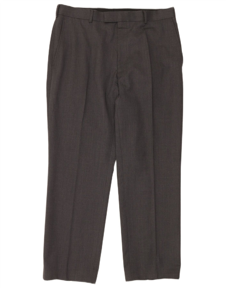 Ted Baker Mens Stretch 2 Button 2 Piece Suit UK 42 XL W36 L30 Grey Wool