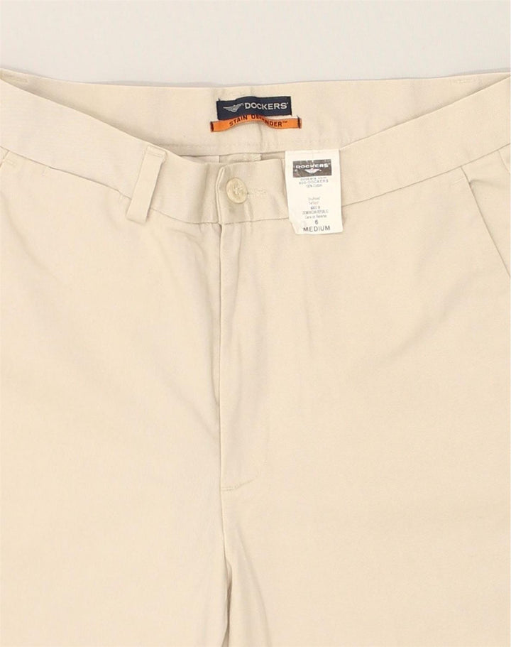 DOCKERS Womens Tapered Casual Trousers US 6 Medium W28 L30 Beige Cotton | Vintage Dockers | Thrift | Second-Hand Dockers | Used Clothing | Messina Hembry 
