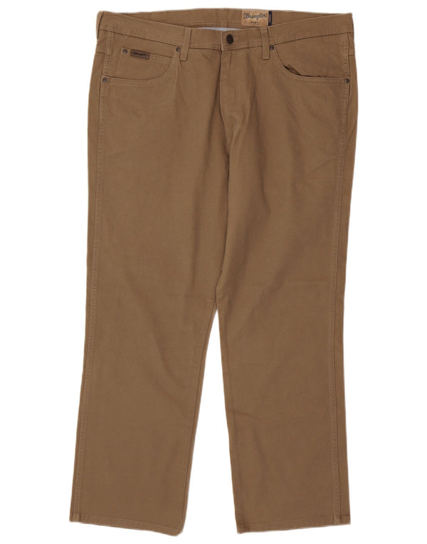 WRANGLER Mens Arizona Stretch Straight Casual Trousers W40 L30  Brown