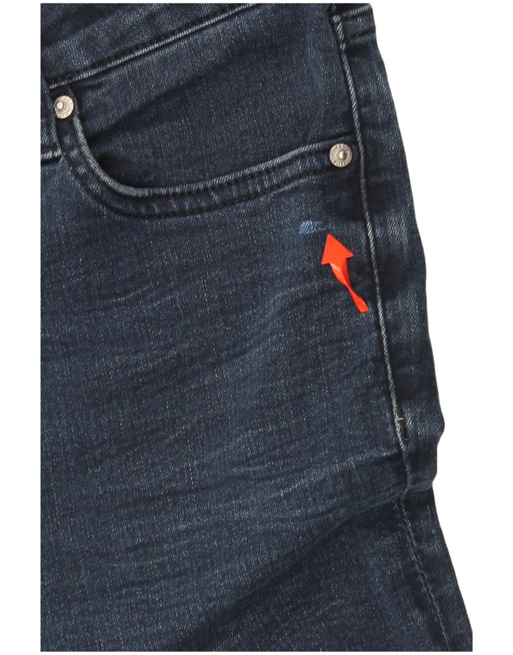 MARKS & SPENCER Womens Straight Jeans UK 12 Medium W30 L30  Navy Blue