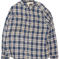Weird Fish Mens Shirt 2XL Blue Plaid Cotton