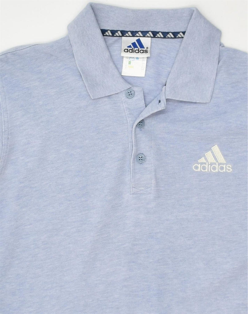 ADIDAS Mens Polo Shirt UK 34-36 Small Blue Cotton | Vintage Adidas | Thrift | Second-Hand Adidas | Used Clothing | Messina Hembry 