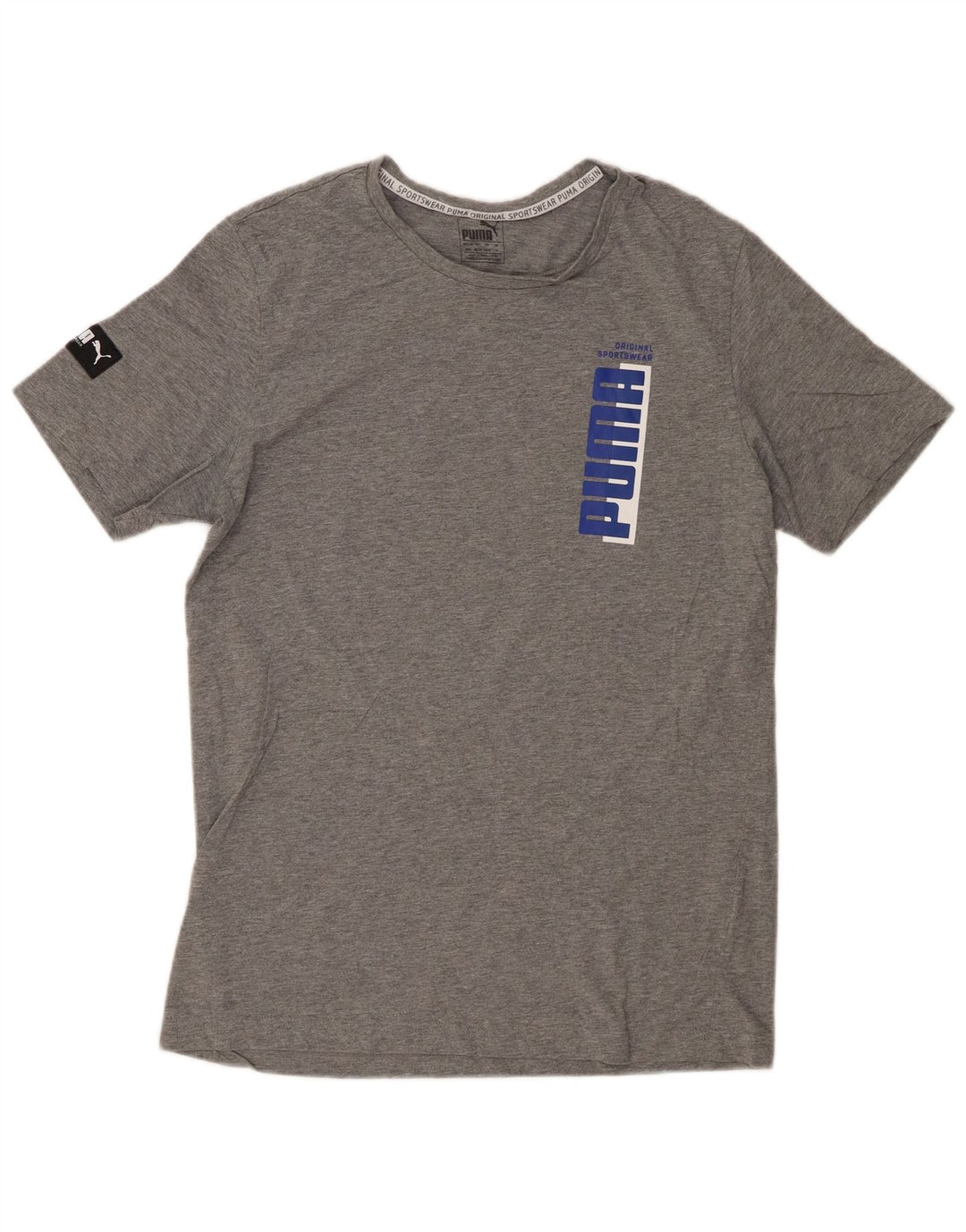 PUMA Mens Graphic T-Shirt Top Medium Grey