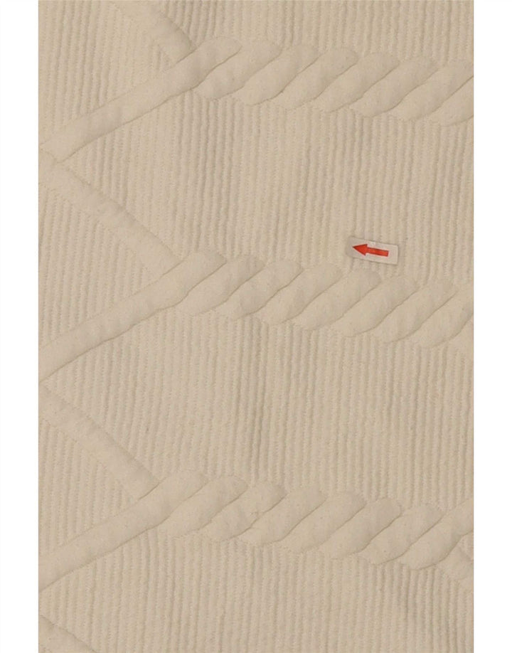 Zara Womens Crop Relaxed Fit Sweatshirt Jumper UK 14 Medium Off White