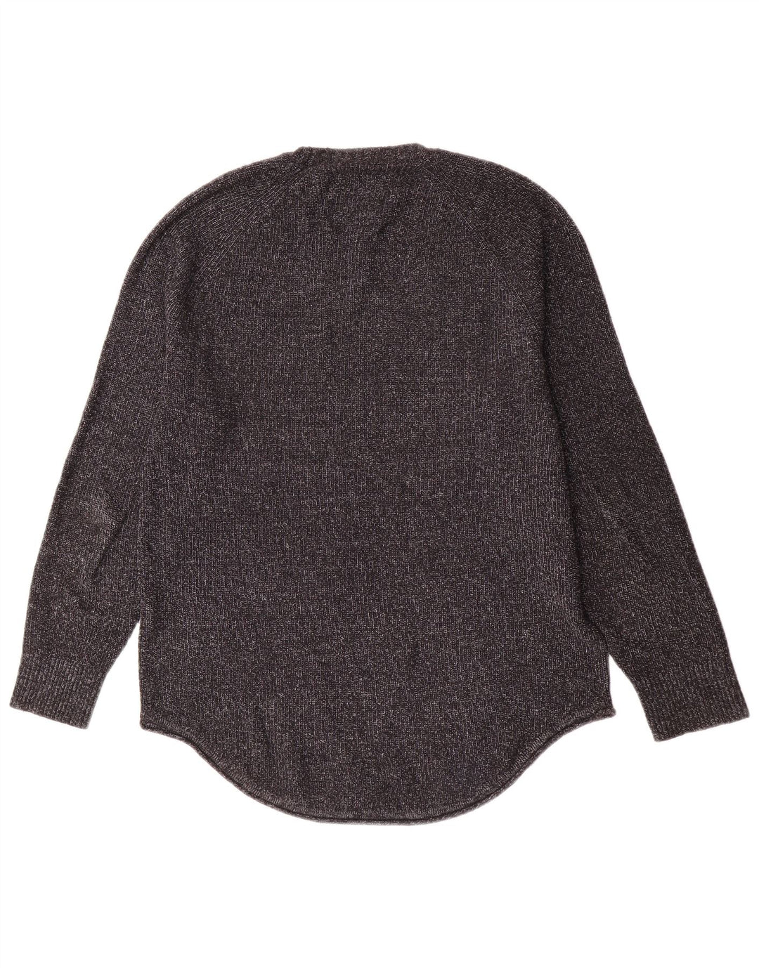 Hollister Mens Crew Neck Jumper Sweater Medium Grey Flecked Cotton