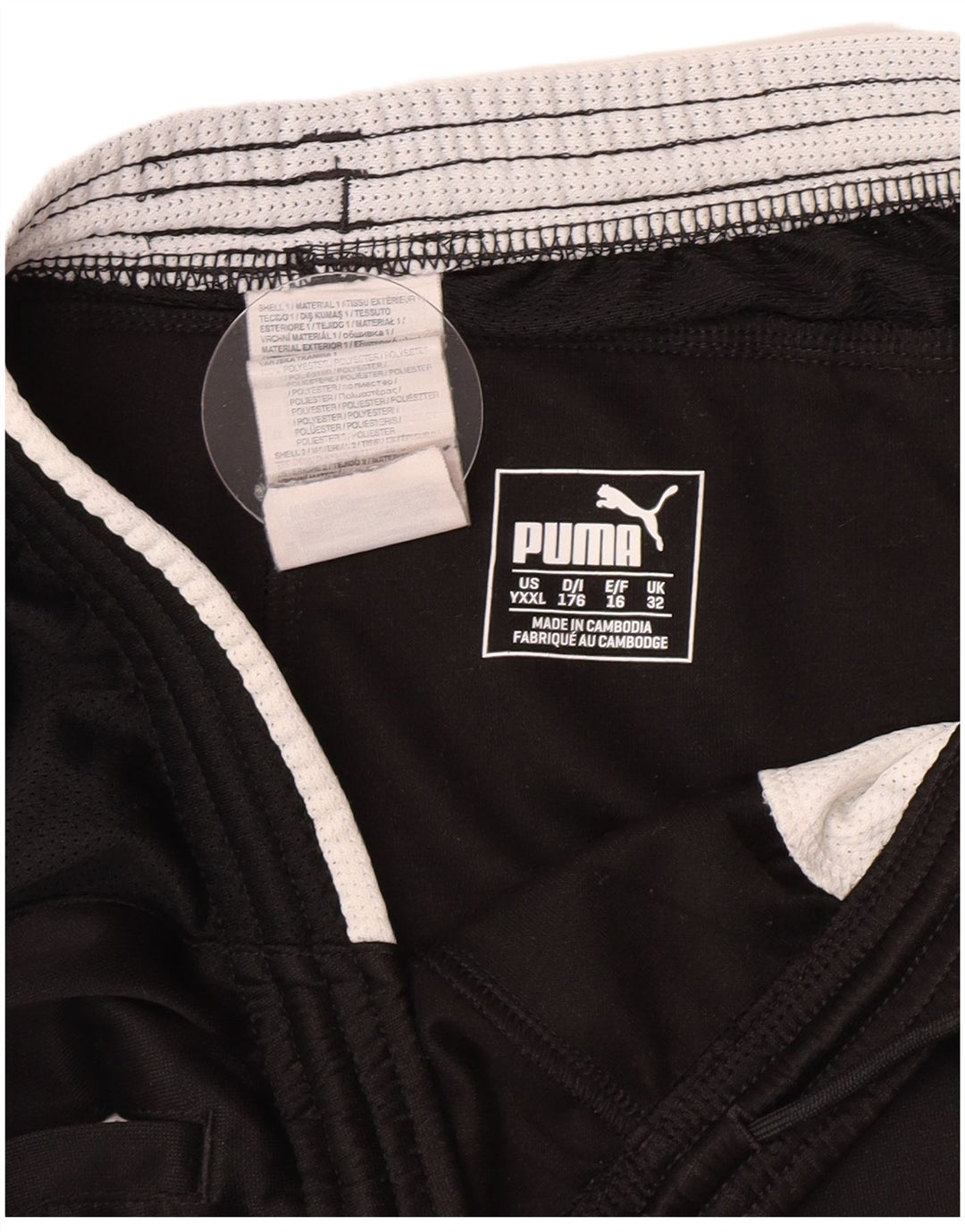 Puma Boys Sport Shorts 15-16 Years Black Polyester