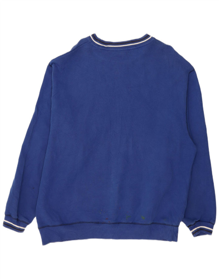 FILA Mens Graphic Sweatshirt Jumper 2XL Blue Cotton