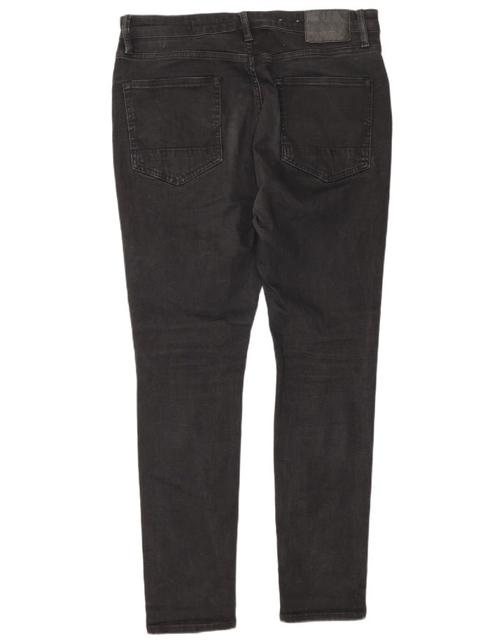 All Saints Mens Ronnie Slim Jeans W36 L30 Black Cotton
