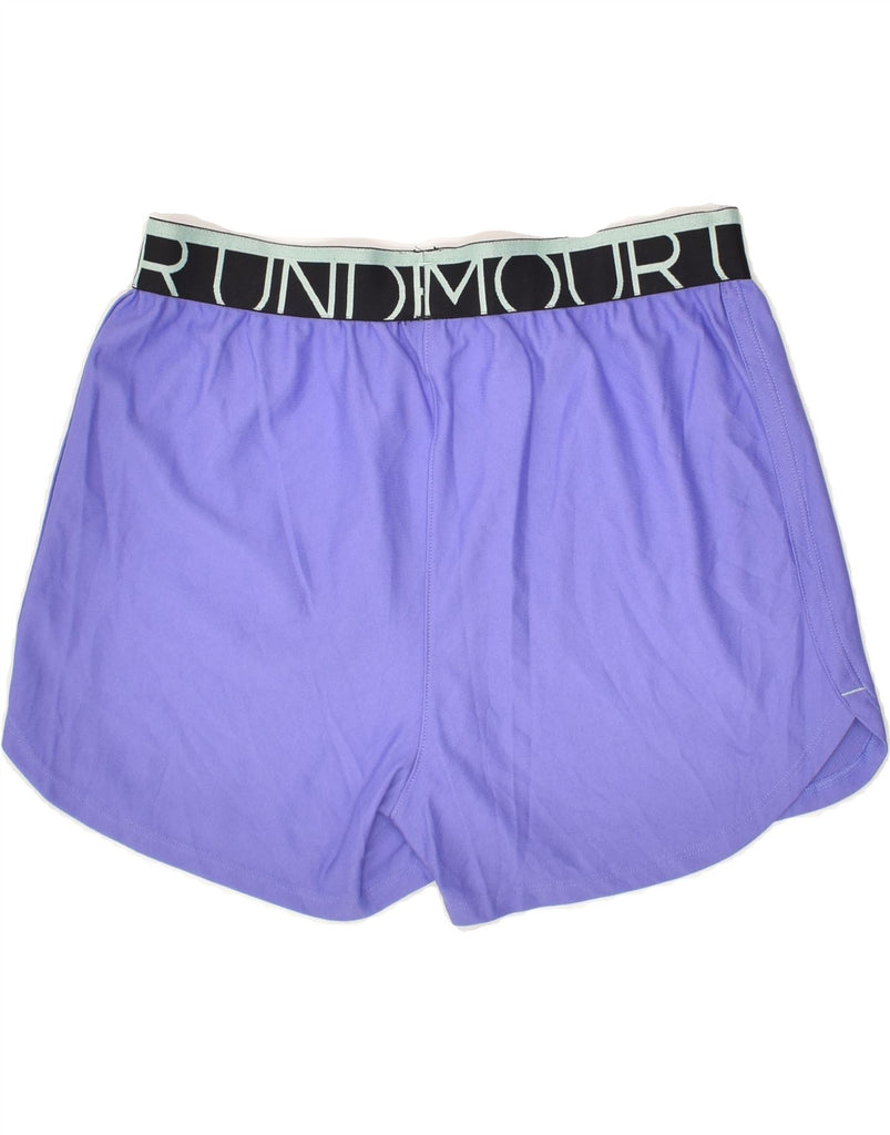 UNDER ARMOUR Boys Sport Shorts 11-12 Years Large Purple Polyester | Vintage Under Armour | Thrift | Second-Hand Under Armour | Used Clothing | Messina Hembry 