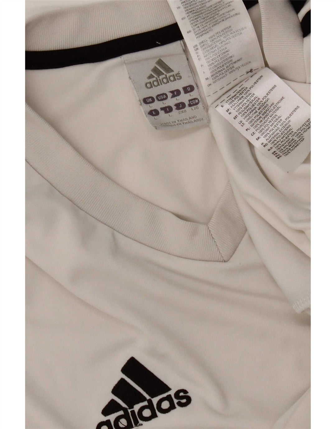 Adidas Mens Climalite T-Shirt Top Large White Polyester