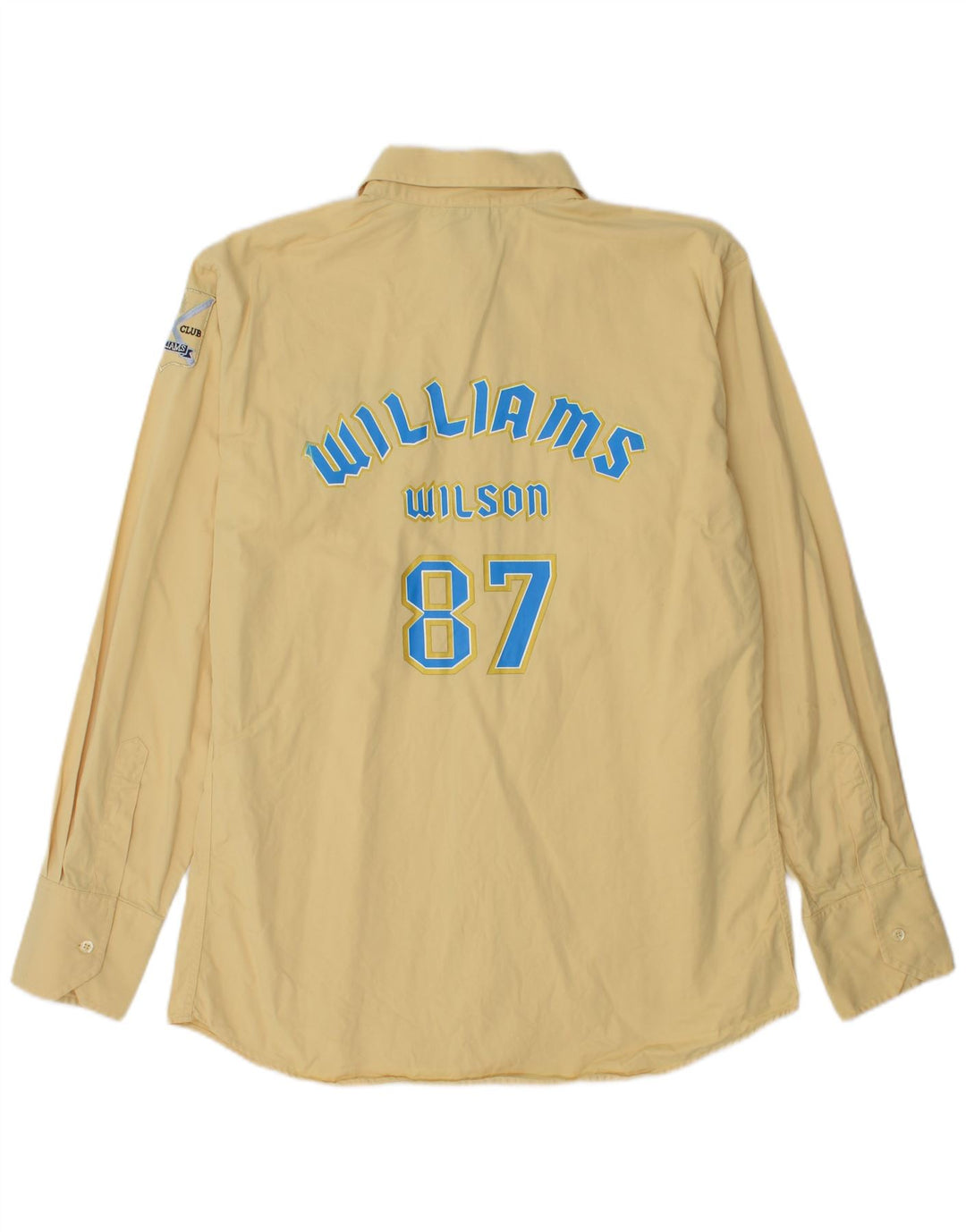 Williams Wilson Mens Graphic Shirt XL Yellow Cotton
