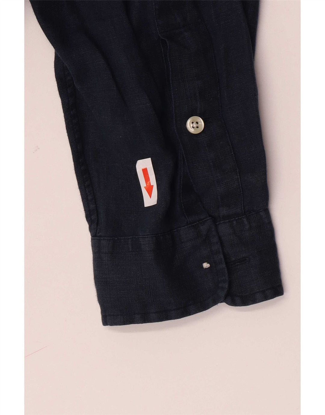 Ralph Lauren Mens Blake Shirt Large Navy Blue Linen
