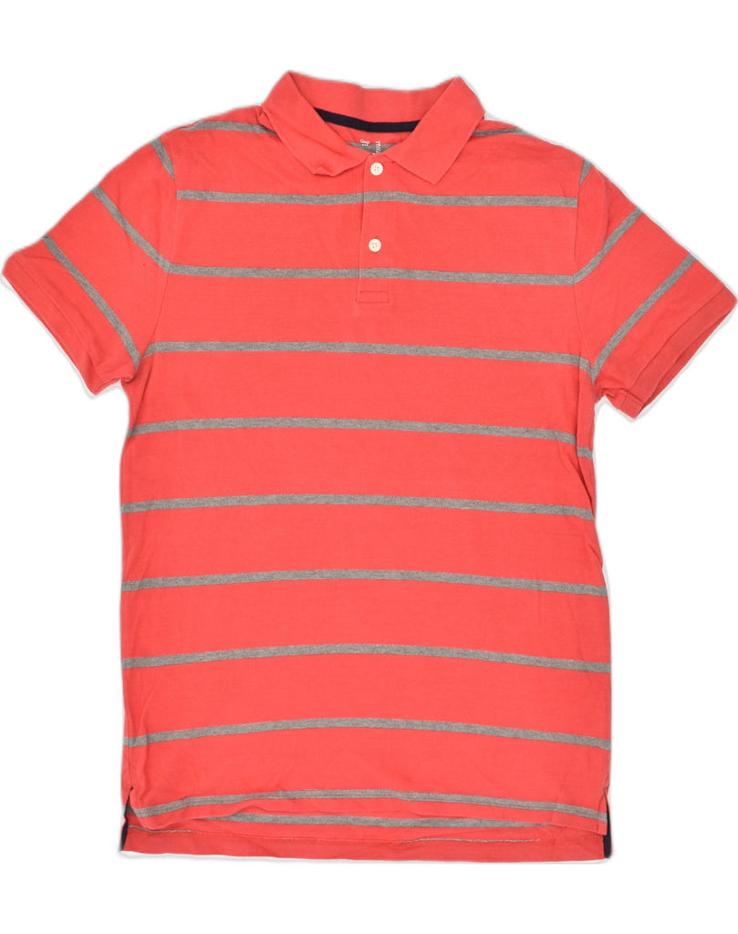 GAP Mens Polo Shirt Large Red Striped Cotton | Vintage Gap | Thrift | Second-Hand Gap | Used Clothing | Messina Hembry 