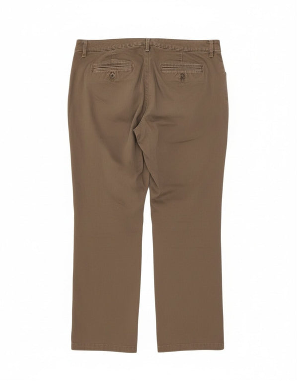 Lee Womens Mid Rise Straight Casual Trousers US 16 2XL W36 L27 Grey